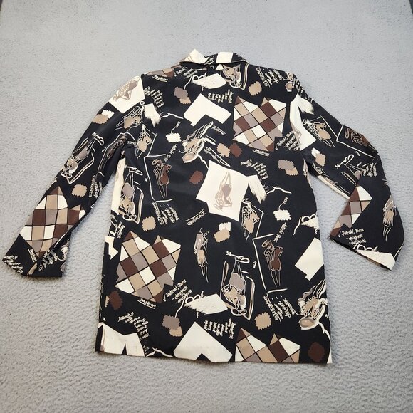 Women's Vintage Oversized Blazer Jacket Small 80’s Designer Statement Minimalist - Picture 2 of 11